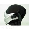 Light Weight Neoprene Hard Foam Half Face Mask Silver