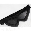 Airsoft UV-X400 No Fog Metal Mesh Tactical Goggle Black