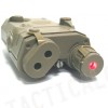 FMA AN/PEQ 15 Style Battery Case Box Tan w/ Red Laser