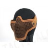 Deluxe Stalker Type Half Face Metal Mesh Protector Mask Brown