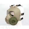 Full Face Dummy Gas Mask with Fan Ventilation Tan