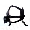 Full Face Dummy Gas Mask with Fan Ventilation Black