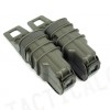 Molle FastMag Magazine Clip Set for Pistol/MP5 Foliage Green