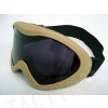 Airsoft X400 Wind Dust Tactical Goggle Glasses Tan-BK