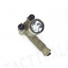 Tactical LED Weapon Light Foregrip Flashlight w/ Green Laser DE
