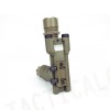 Tactical LED Weapon Light Foregrip Flashlight w/ Green Laser DE