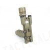 Tactical LED Weapon Light Foregrip Flashlight with Red Laser DE