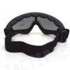 Airsoft UV-X400 Wind Dust Tactical Goggle Glasses Black