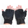 SWAT Half Finger Airsoft Non Slip Leather Combat Gloves