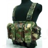 AK Magazine Chest Rig Carry Vest Camo Woodland