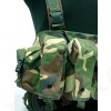 AK Magazine Chest Rig Carry Vest Camo Woodland