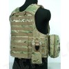 Molle Combat Strike Plate Carrier CIRAS Vest Multi Camo