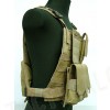 US Marine Assault Molle Plate Carrier Vest Coyote Brown