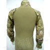 Tactical Combat Shirt Multi Camo w/ Elbow Pad