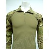 Tactical Combat Shirt Multi Camo w/ Elbow Pad