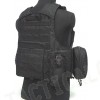 Molle Combat Strike Plate Carrier CIRAS Vest Black