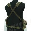 AK Magazine Chest Rig Carry Vest Digital Camo Woodland