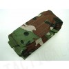 Airsoft Molle Single AK Magazine Pouch Camo Woodland