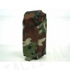 Airsoft Molle Single AK Magazine Pouch Camo Woodland