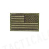 US United States USA Reverse Flag Velcro Patch OD Olive Drab