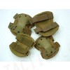 SWAT X-Cap Airsoft Paintball Knee & Elbow Pads Desert Tan