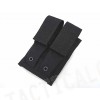 Flyye 1000D Molle Double 9mm Pistol Magazine Pouch Black