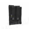 Flyye 1000D Molle Double 9mm Pistol Magazine Pouch Black