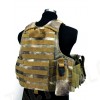 Molle Combat Strike Plate Carrier CIRAS Vest A-TACS AU Camo