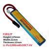 Firefox 7.4V 1200mAh LiPo Li-Po Li-Polymer Battery 20C F2R12T