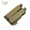 Flyye 1000D Molle Double .45 Pistol Magazine Pouch Khaki