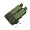 Flyye 1000D Molle Double .45 Pistol Magazine Pouch OD