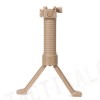 RIS Picattinny 20mm Rail Tactical Foregrip Grip w/Bipod Tan