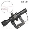 4x26 SVD Red Illuminated Rifle Sniper Scope