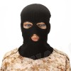 SWAT Balaclava Hood 3 Hole Head Face Knit Mask Black BK