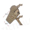 Flyye 1000D Shoulder Pistol Holster w/Mag Pouch Coyote Brown