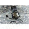 TRI COMTAC III Dual Com Noise Reduction Headset For TRI / Real Mil-Spec PTT With CB Color