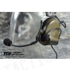 TRI COMTAC III Single Com Noise Reduction Headset (OD) For TRI / Mil-Spec PTT