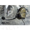 TRI COMTAC III Dual Com Noise Reduction Headset For TRI / Real Mil-Spec PTT With CB Color