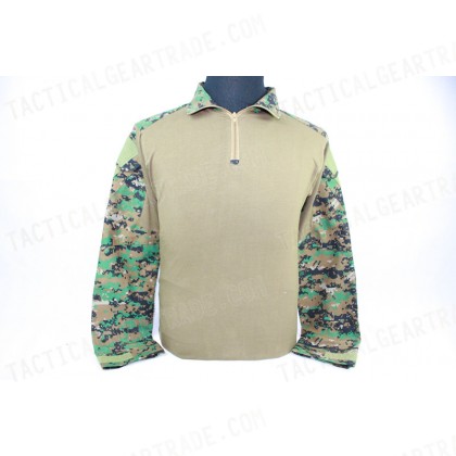 Tactical Combat Shirt Type B Digital Camo Woodland