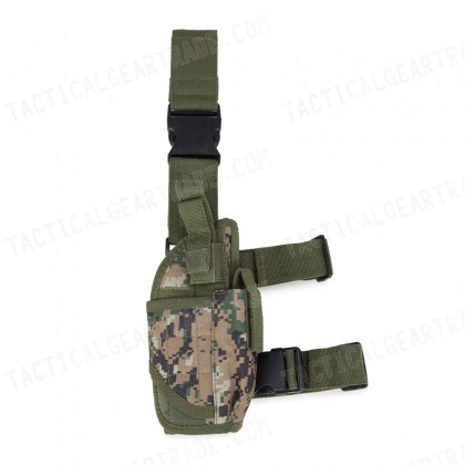 Tornado Drop Leg Thigh Pistol RH Holster Digital Camo Woodland