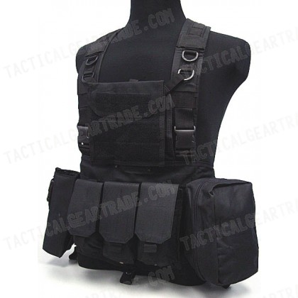 FSBE LBV Load Bearing Molle Assault Vest Black