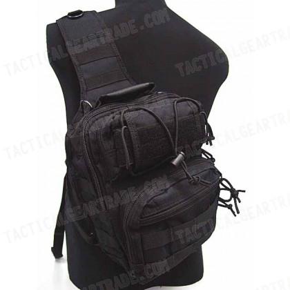 Tactical Utility Gear Shoulder Sling Bag Black M