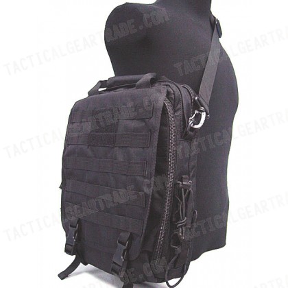 Molle Utility Shoulder Bag Notebook Case Black