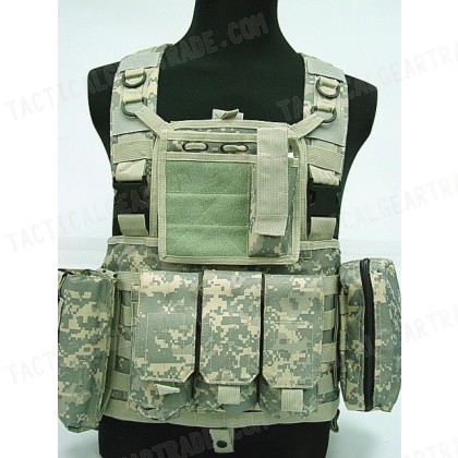 FSBE LBV Load Bearing Molle Assault Vest Digital ACU Camo