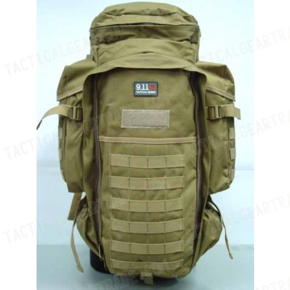 9.11 Tactical Full Gear Rifle Combo Backpack Coyote Brown