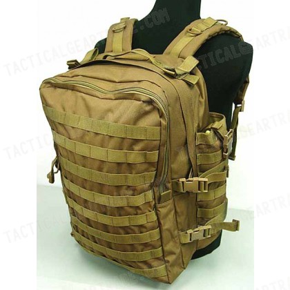 Tactical Molle Large Assault Gear Medical Backpack Coyote Brown