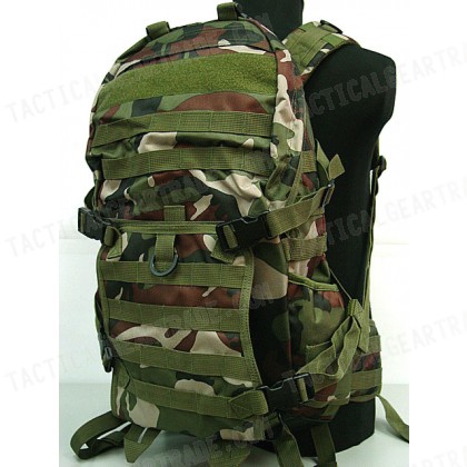 Tactical Molle Patrol Rifle Gear Backpack Camo Woodland