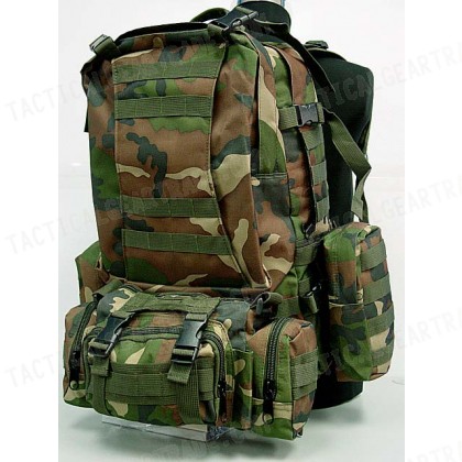 CamelPack Tactical Molle Assault Backpack Camo Woodland