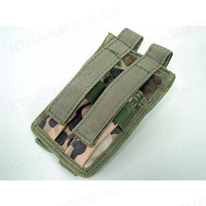 Molle Double Pistol Magazine Pouch Multi Camo