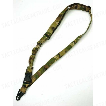 Tactical Bungee One Single Point Rifle Sling Multi Camo